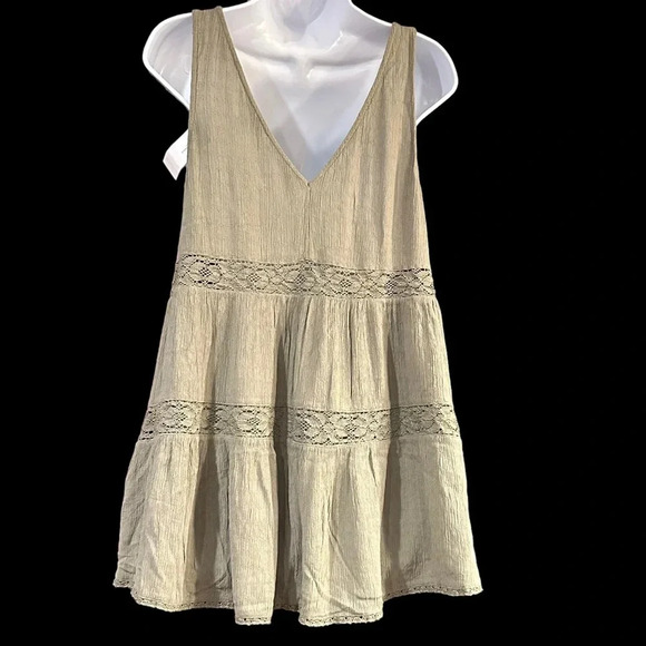 NWT American Eagle Bohemian Lace Tank Tunic Dress - Size Small, Green - Picture 3 of 4